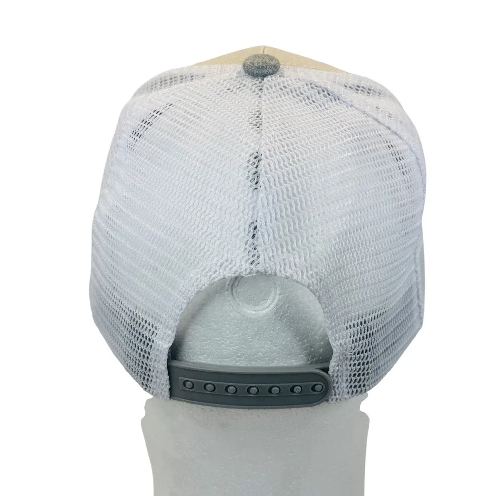Ron Jon Surf Shop Florida Flag Trucker‎ Hat Tan Gray Mesh Snapback OSFM Mens Cap